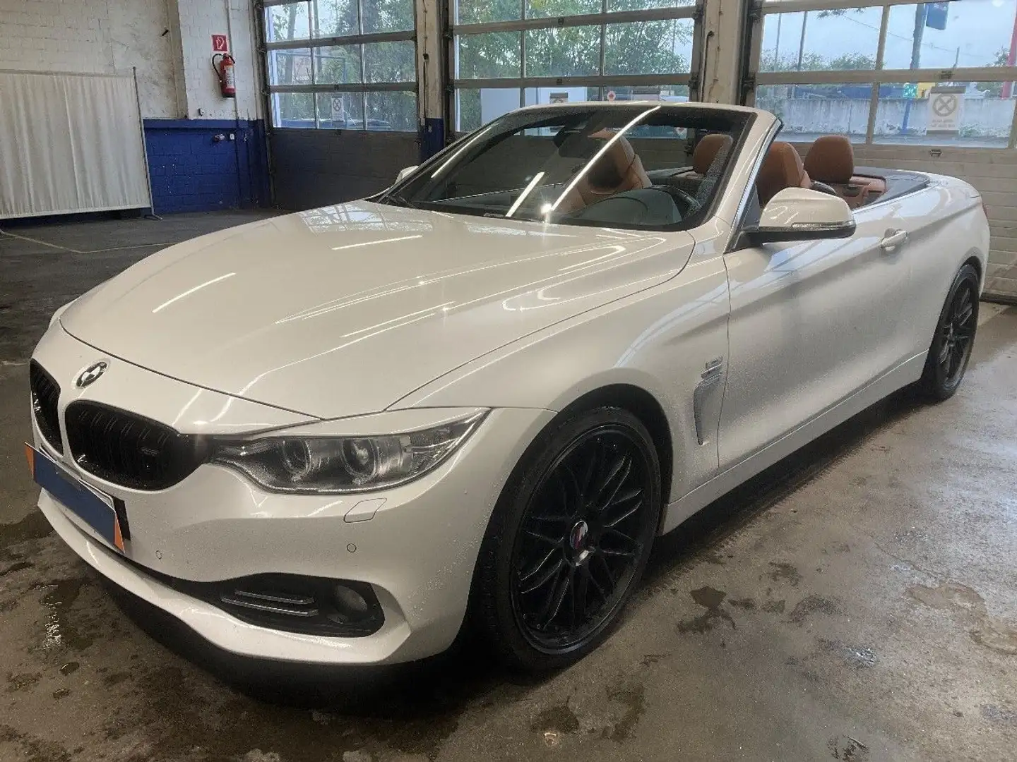 BMW 435 i CABRIO *SPORT-LINE*DEUTSCHES AUTO-KAMERA-NR Weiß - 1