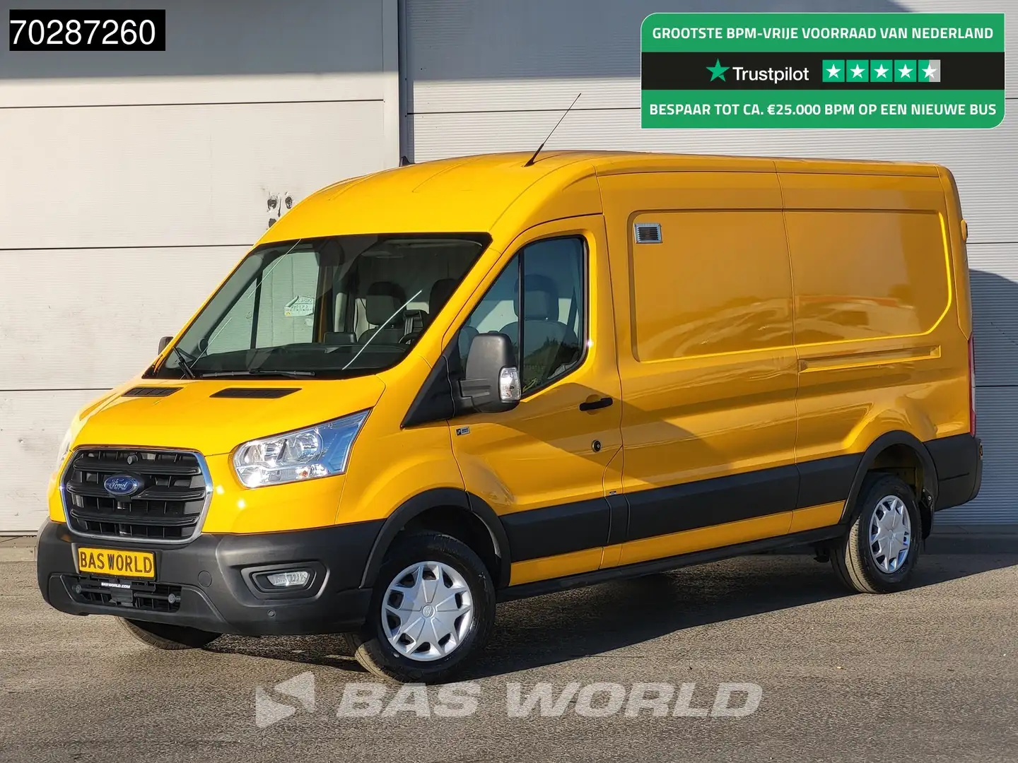 Ford Transit 170pk L3H2 Airco Cruise Trekhaak Camera Parkeersen Geel - 1