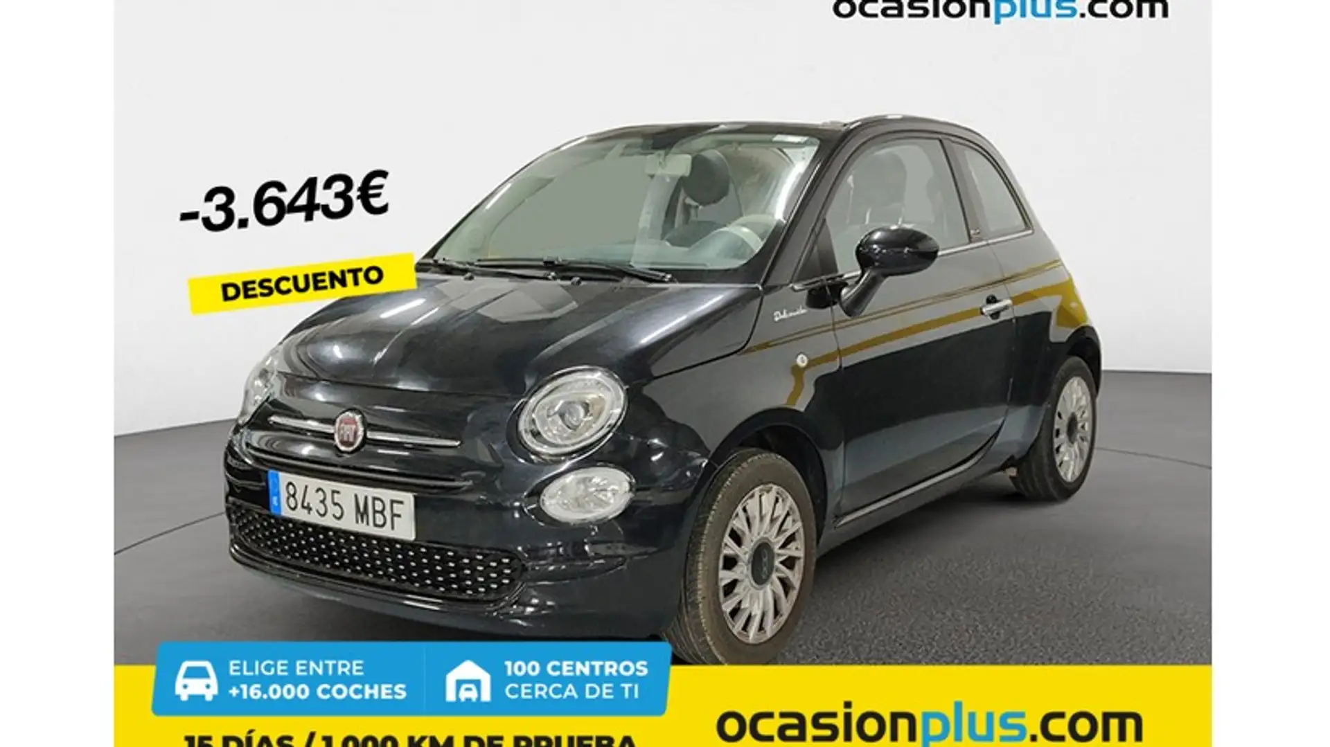 Fiat 500C 1.0 Hybrid Dolcevita 52kW Negro - 1
