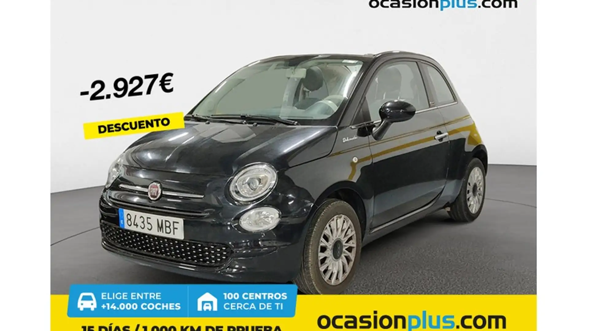 Fiat 500C 1.0 Hybrid Dolcevita 52kW Noir - 1