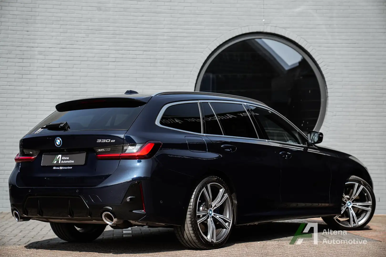 BMW 330 3-serie Touring 330e M-sport stoelen, achteruitrij Bleu - 2