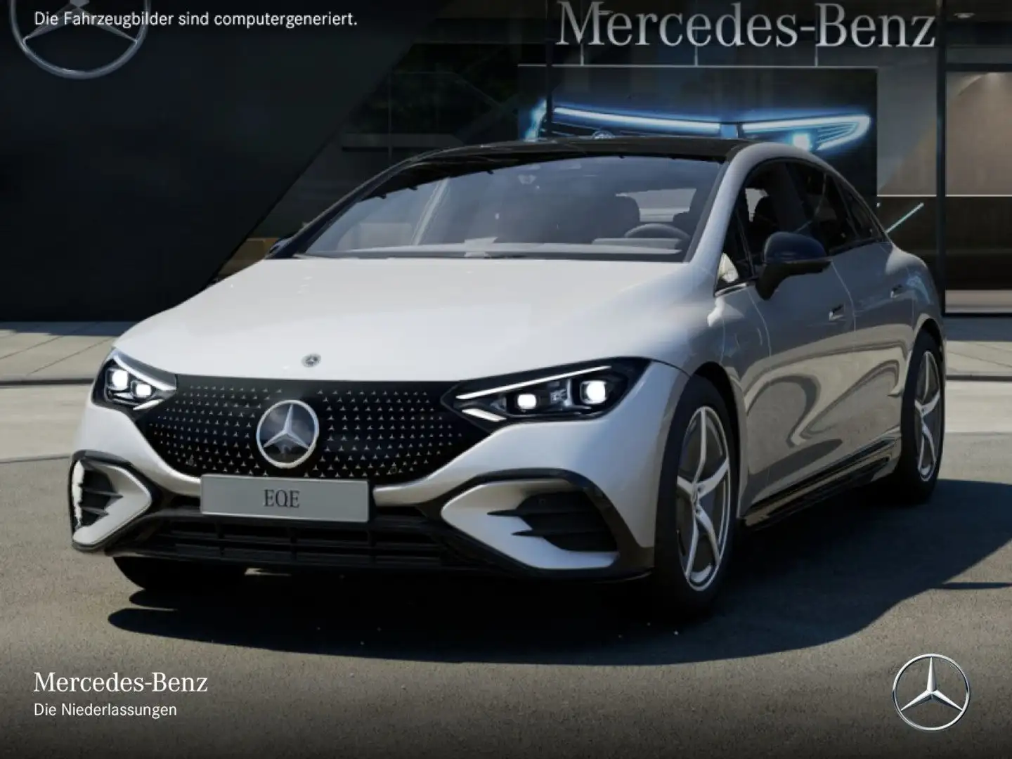 Mercedes-Benz EQE 300 AMG Burmester 3D Fahrass 360° Pano Distr. Silber - 2