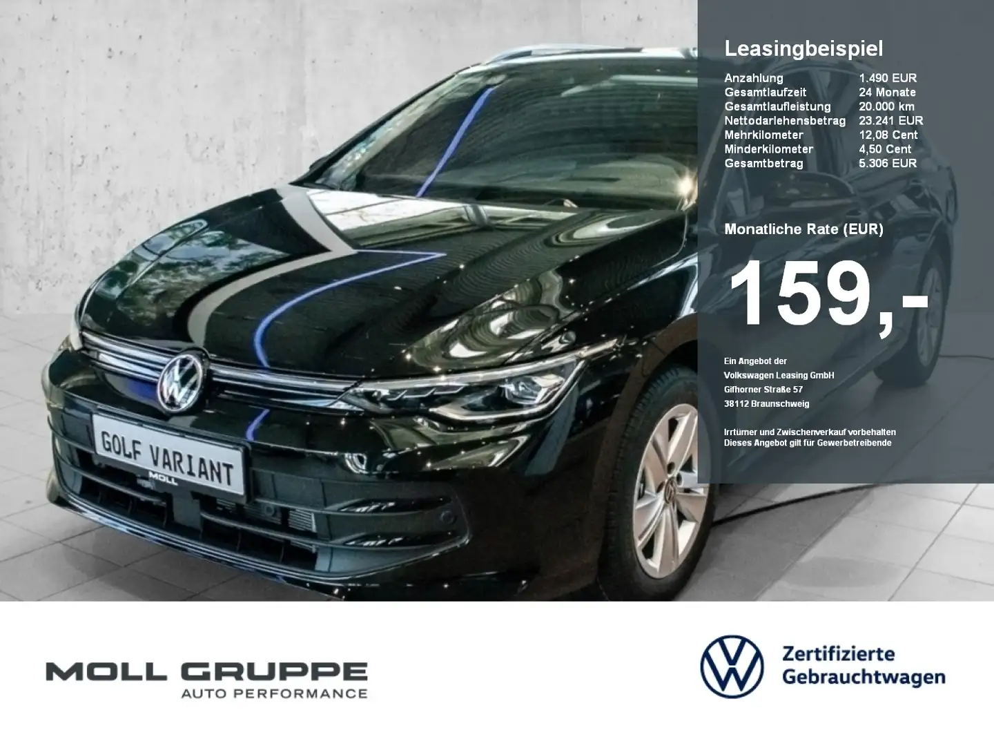 Volkswagen Golf Variant Life 1.5 l TSI OPF  6-Gang NAVI LM Zwart - 1