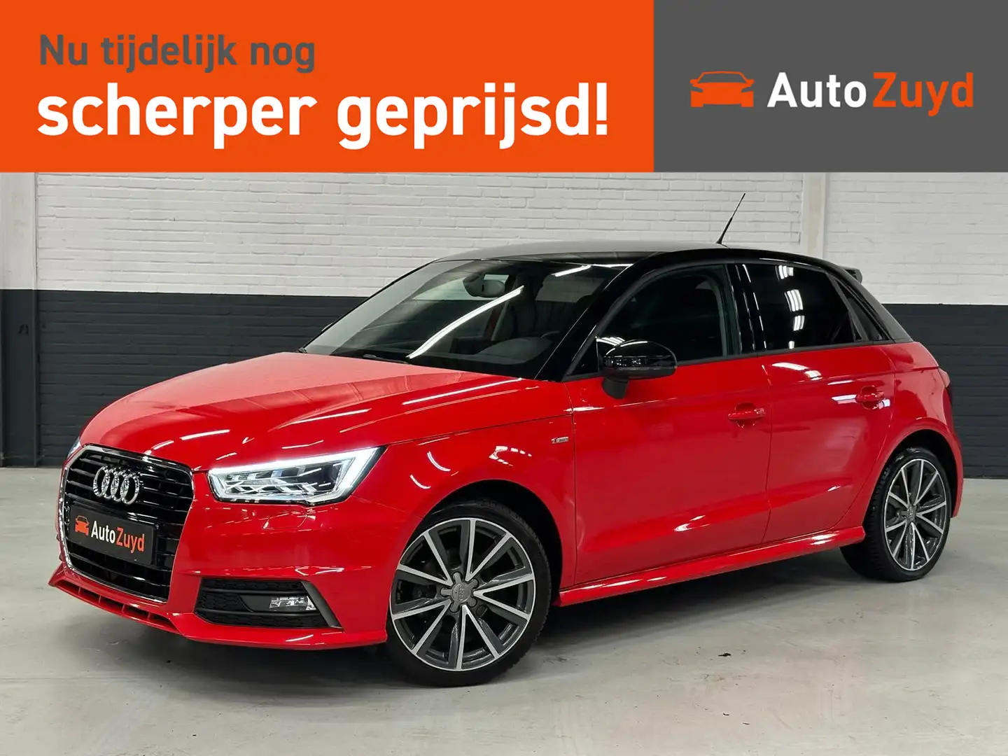 Audi A1 Sportback 1.0 TFSI S Line Clima/ Navi / LMV /Stoel Rood - 1