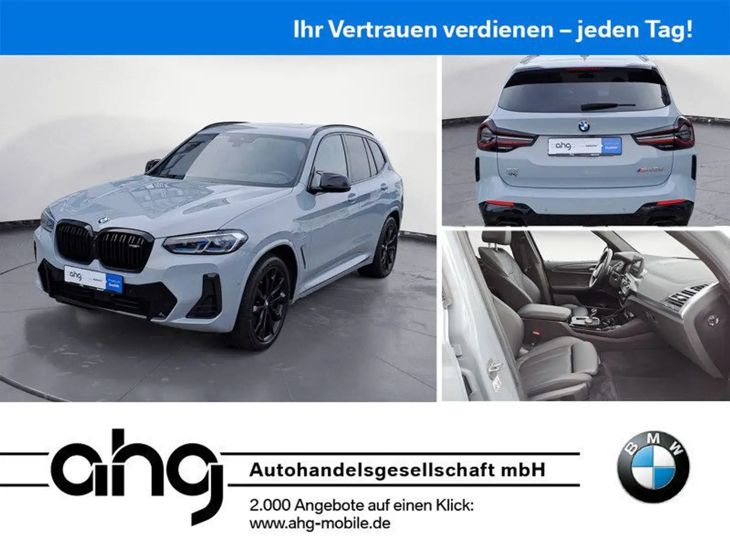 BMW X3 M d Innovationsp. Panorama Head-Up RFT Grau - 1