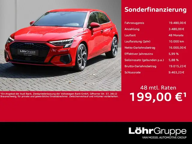 2022 Audi A3 in Red for sale