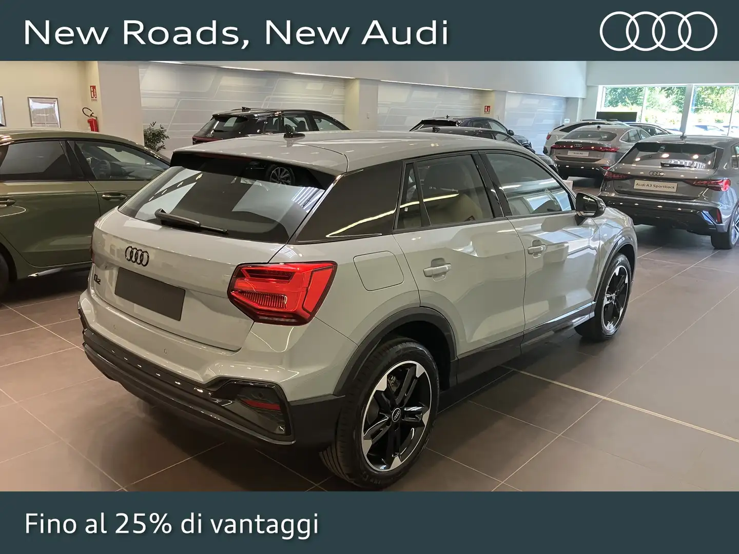 Audi Q2 35 2.0 tdi s line edition s-tronic Grijs - 2
