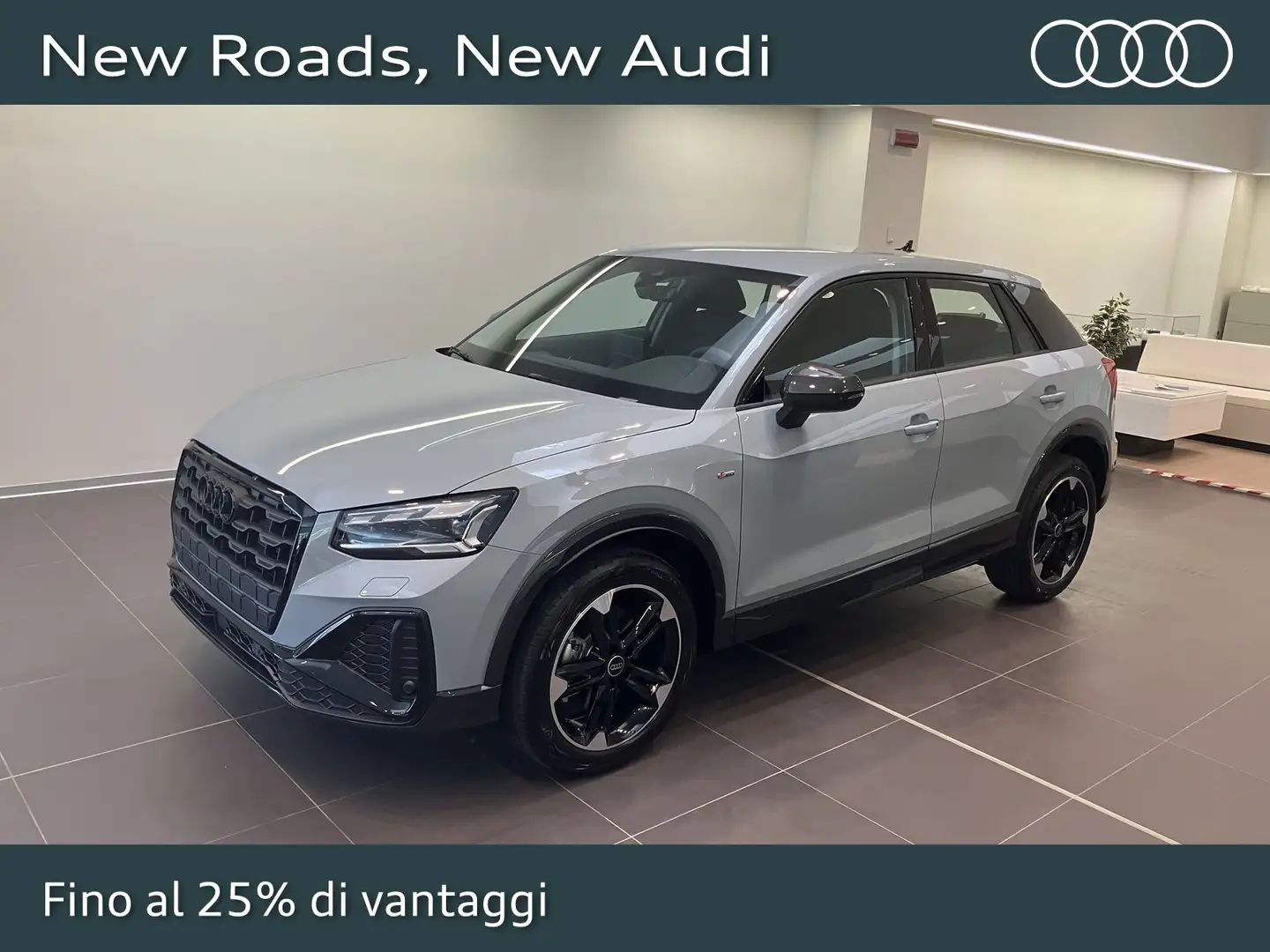 Audi Q2 35 2.0 tdi s line edition s-tronic Grijs - 1