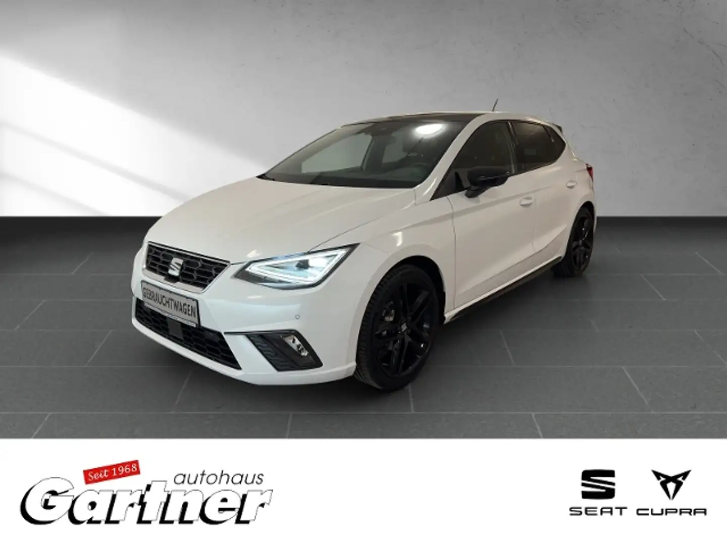 SEAT Ibiza FR 1.0 TSI PANO NAVI KAMERA LED DAB KLIMA LEDER A Blanc - 1
