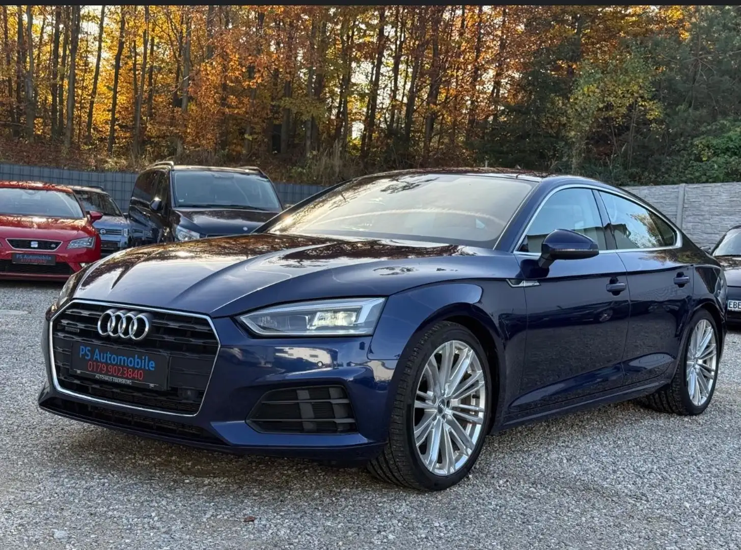 Audi A5 40 TDI quattro/Virtual/Kamera/Leder/17800Neto Bleu - 1