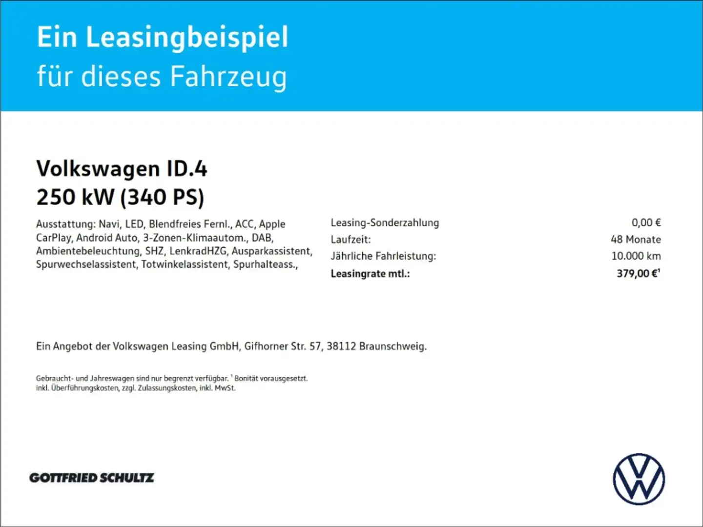 Volkswagen ID.4 GTX 4MOTION 250 kW Navigationssystem Schwarz - 2