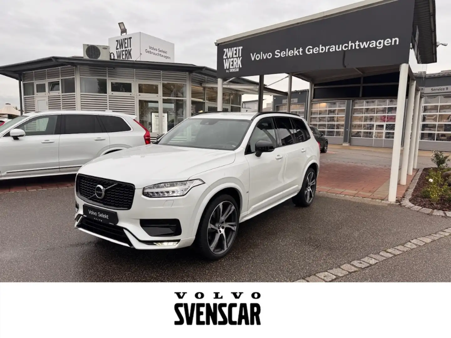 Volvo XC90 R Design AWD B5 Diesel EU6d HUD AD StandHZG AHK Na Weiß - 1