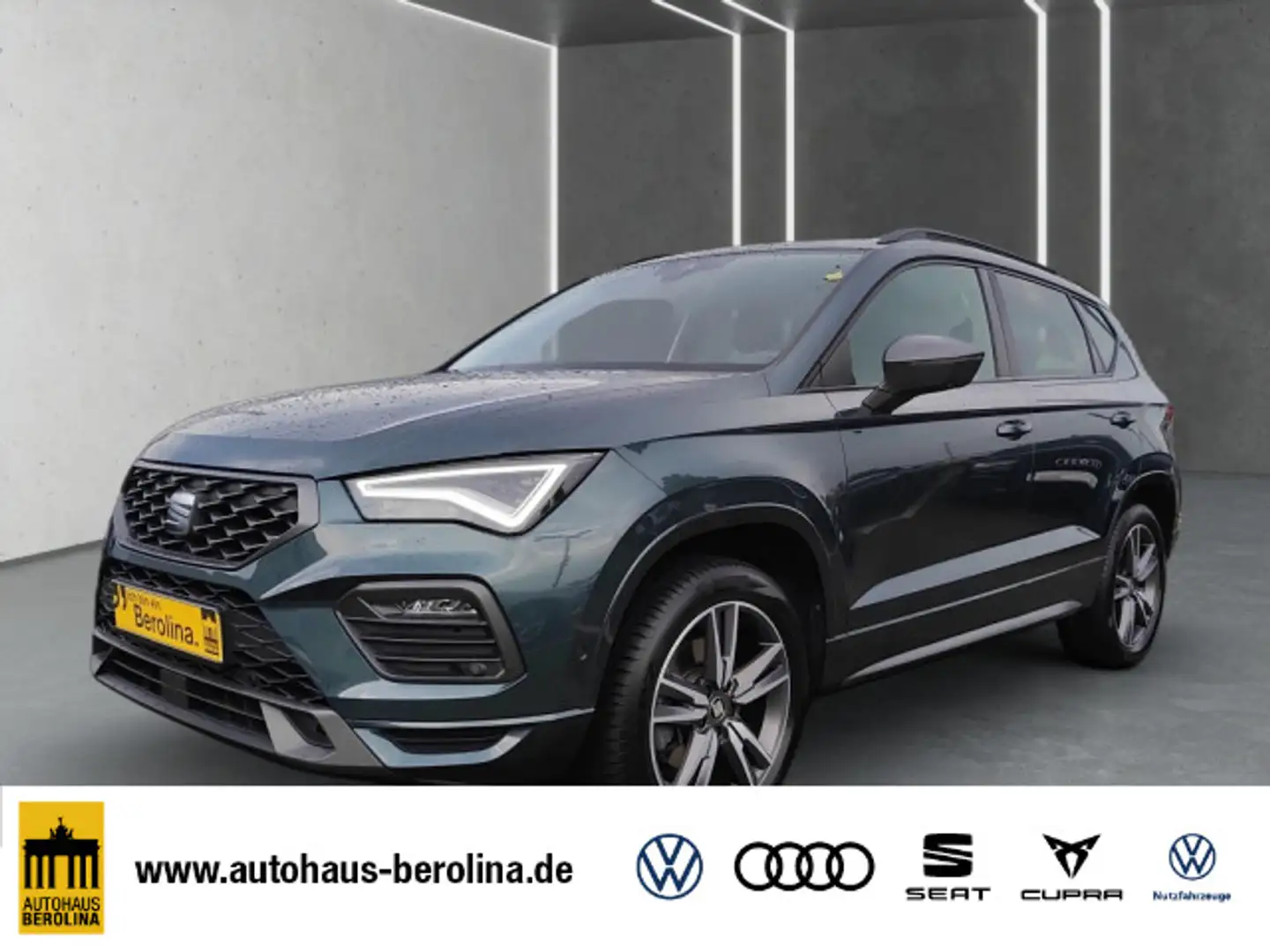 SEAT Ateca 2.0 TSI 4D FR DSG *StdHz*ACC*R-CAM*SHZ* Groen - 1
