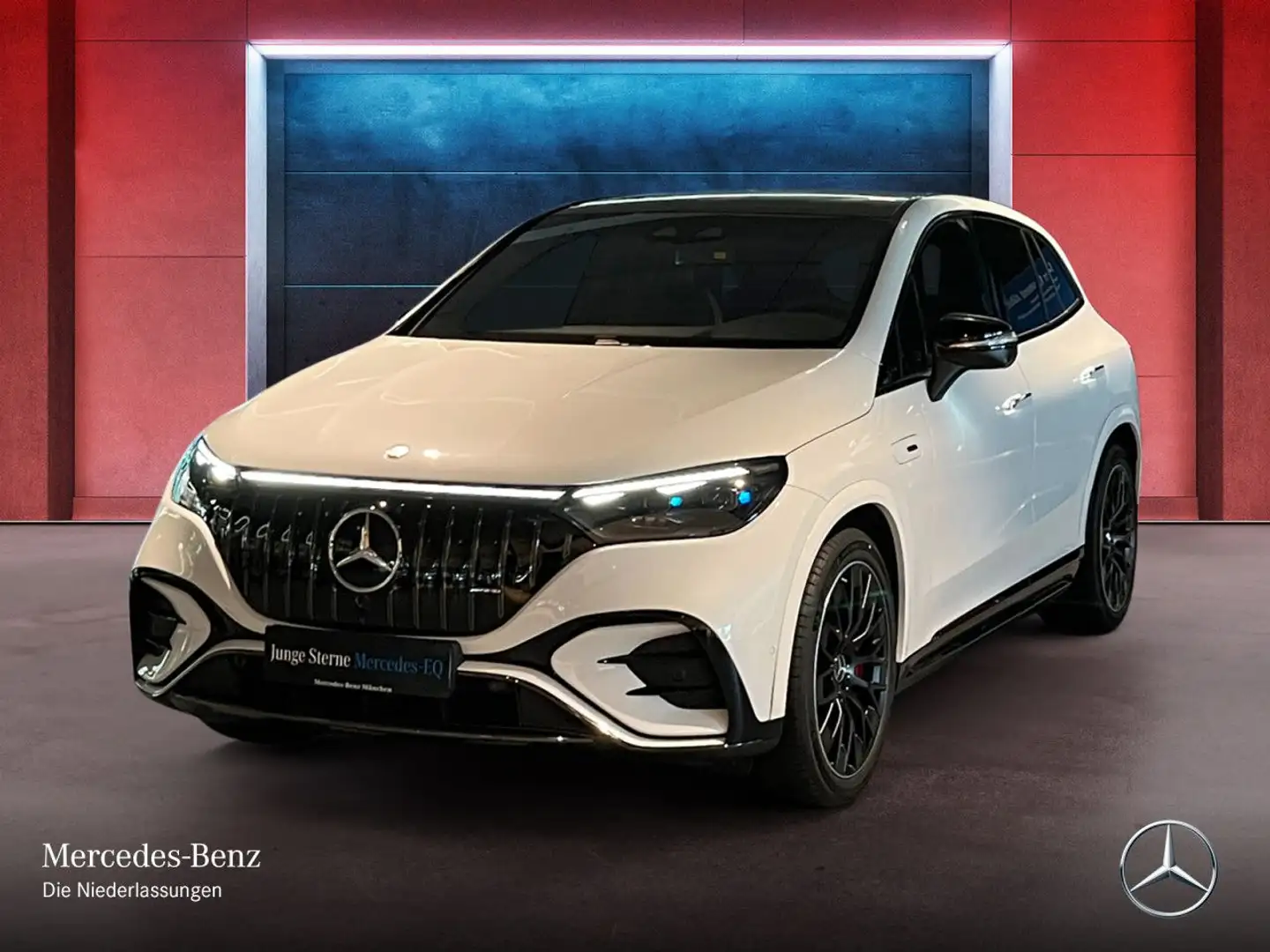 Mercedes-Benz EQE 43 4M NIGHT+PANO+360+AHK+BURMESTER+SITZKLIMA Weiß - 2