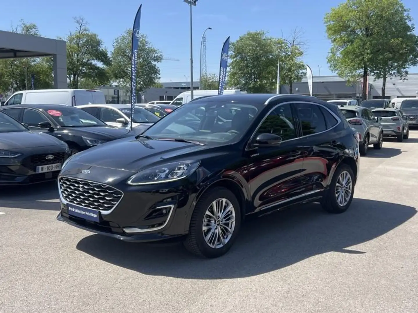 Ford Kuga 2.5 Duratec 190ch FHEV E85 Vignale BVA Noir - 1
