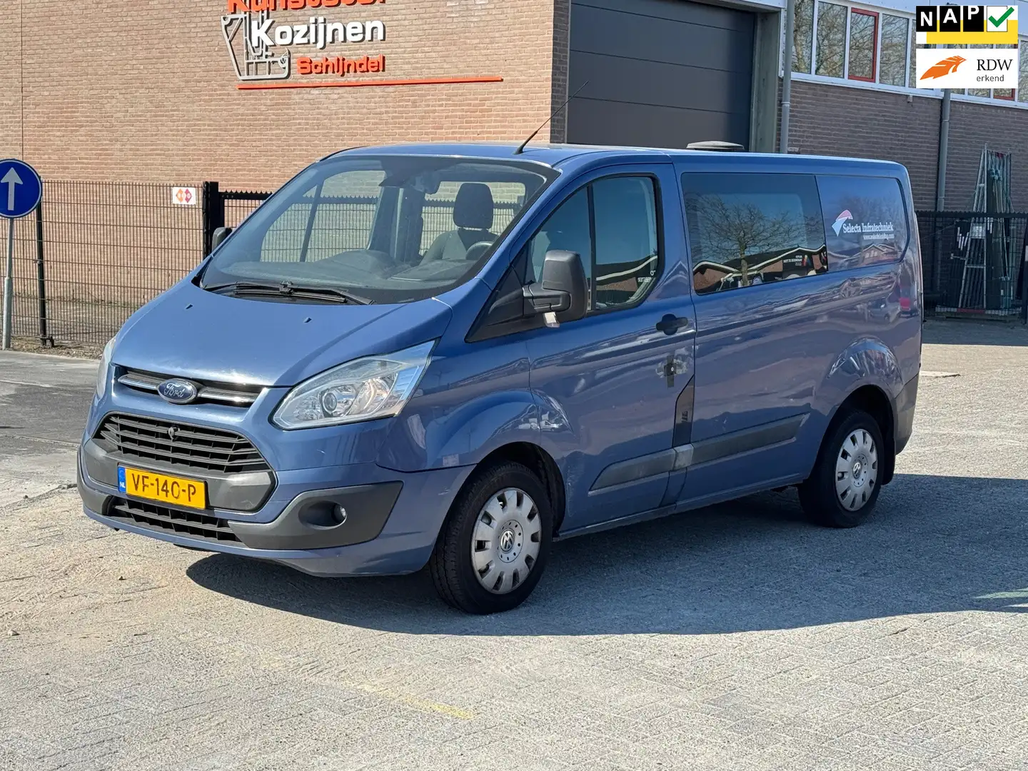Ford Transit Custom 290 2.2 TDCI L1H1 DUBBELE CABINE Blauw - 1