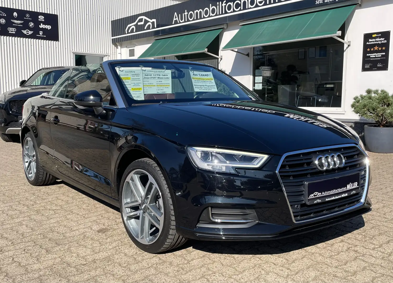 Audi A3 1.5 TFSI "SPORT"+Leder+NAVI+1.HAND+TRAUMZUSTAND ! Noir - 1