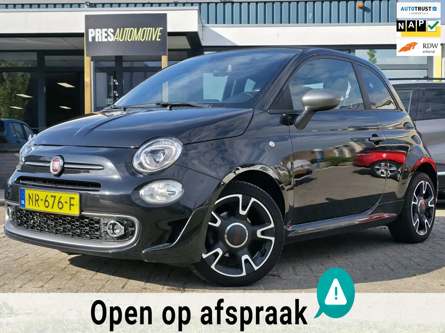 Fiat 500 0.9 TwinAir Turbo Sport | CABRIO Nero - 1