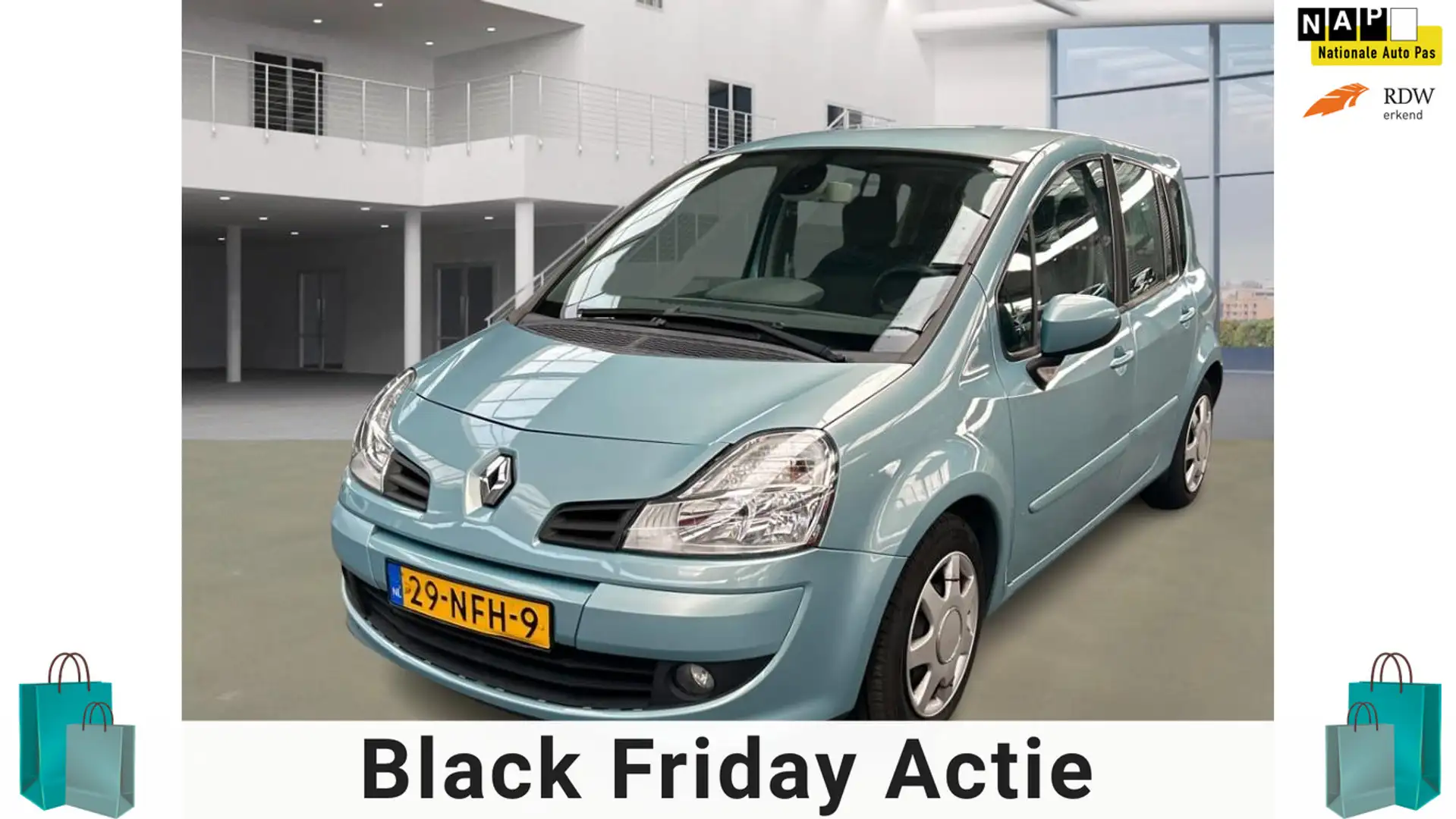 Renault Grand Modus 1.6-16V Dynamique|AUT|PSENSOR|LAGEKM|BOEKJES Kék - 1