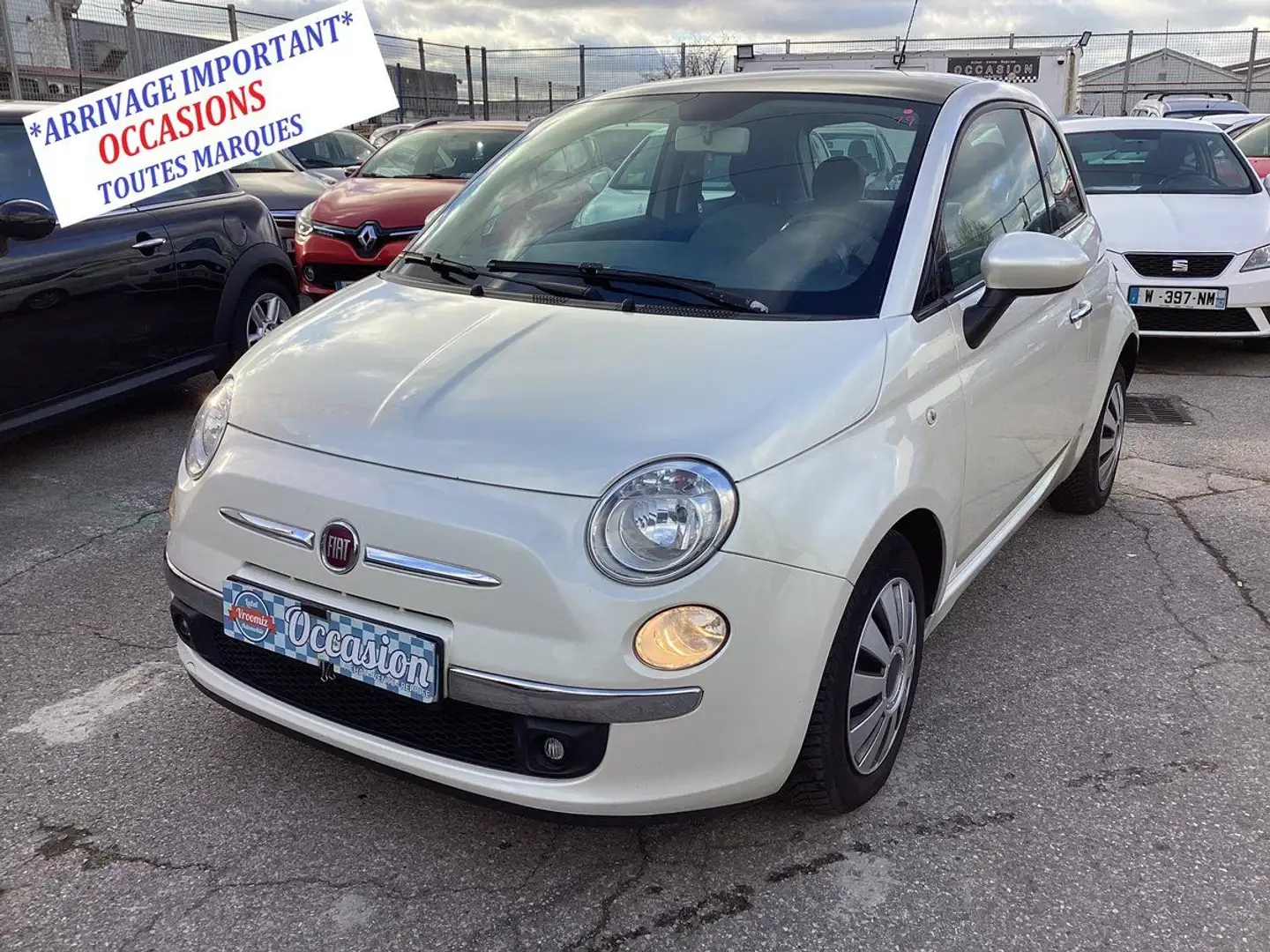 Fiat 500 TwinAir Lounge Blanc - 1