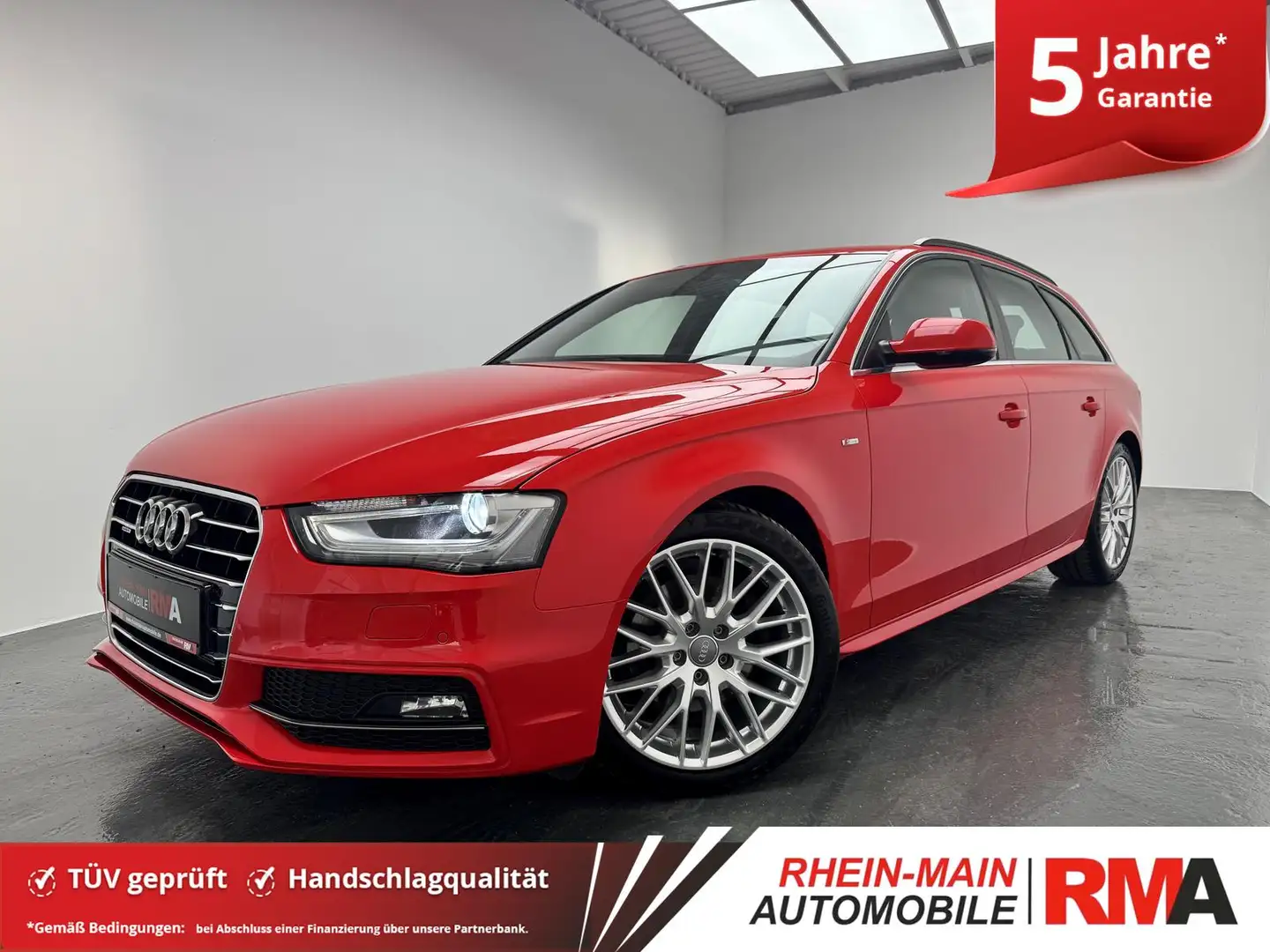 Audi A4 quattro 2.0 TDI +S-LINE+AHK+PANO+KAMERA+XENON Rot - 1