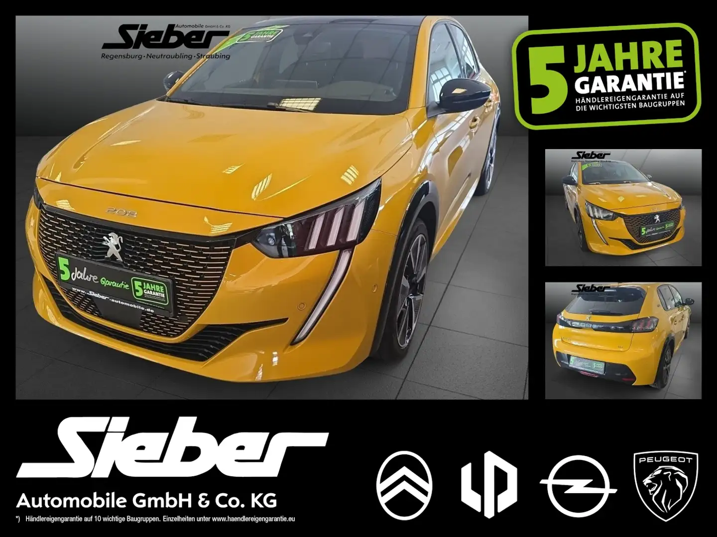 Peugeot 208 e- 136 (e-)GT Pack *Alcantara*Sitzheizung* Gelb - 1