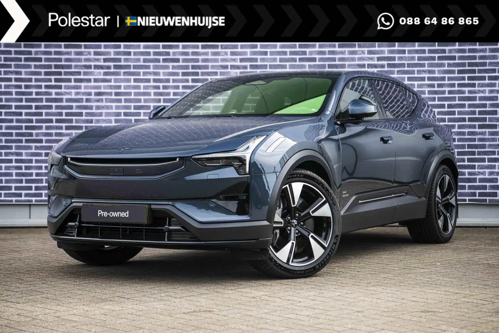 Polestar 3 Long range Dual motor Pilot Plus 111 kWh Microtech Blue - 1