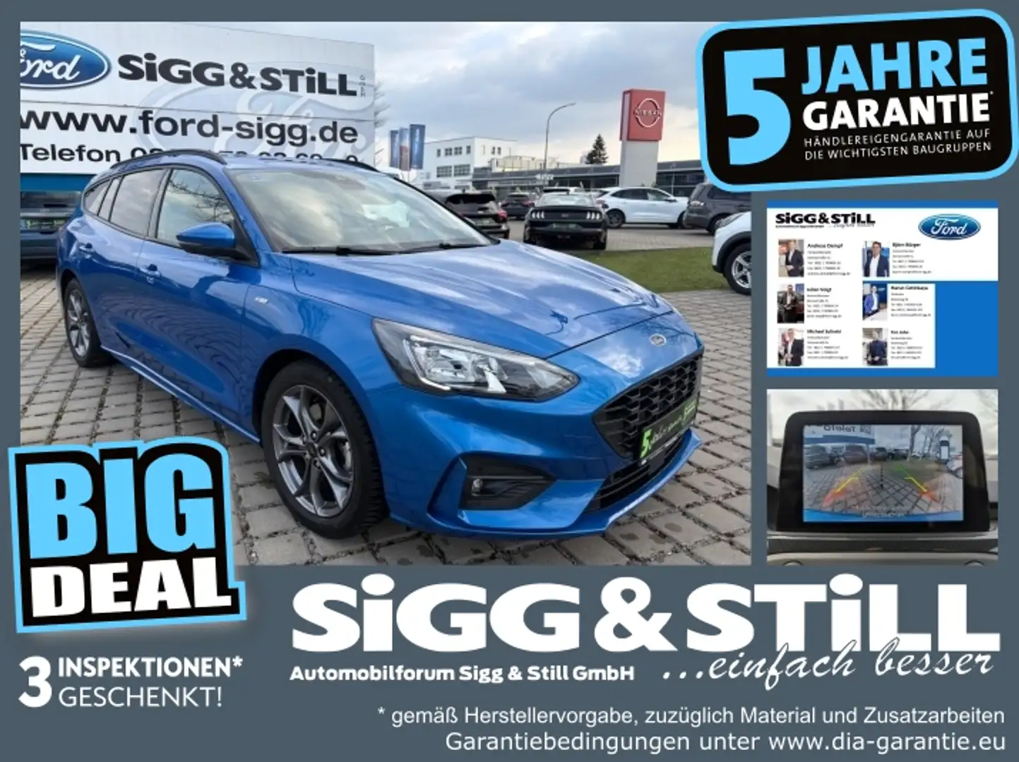 Ford Focus Turnier 1.0 ST-Line AT LED*iACC*NAV*SHZ*CAM Azul - 1