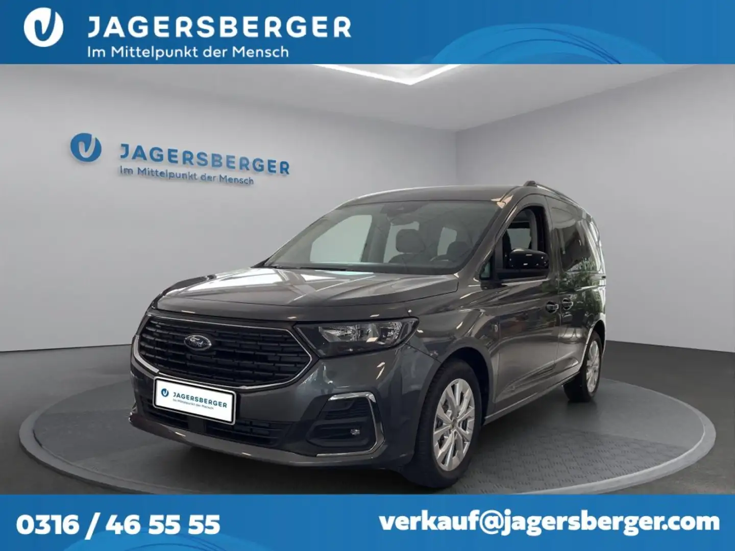 Ford Tourneo Connect 2,0 EcoBlue L1 Titanium Aut. Grau - 1
