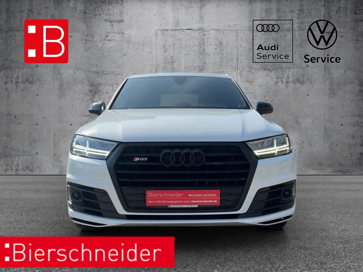 Audi SQ7 4.0 TDI qu. LEDER LED PANO LUFT ACC NAVI PDC 7-SIT Blanc - 2