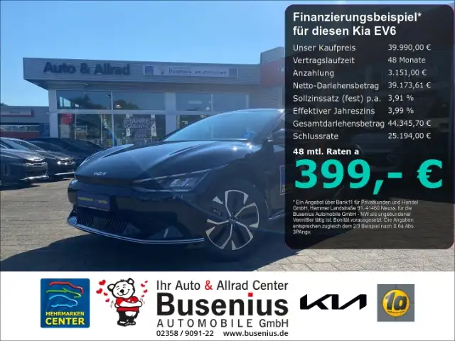 Kia EV6 RWD, 58-kWh-Batterie+ Comfort+Air