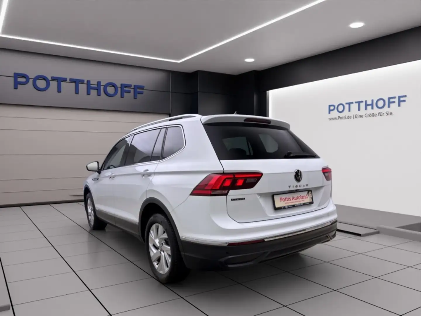 Volkswagen Tiguan Allspace 2.0 TDI DSG LIFE NAVI AHK KAMERA PDC Weiß - 2