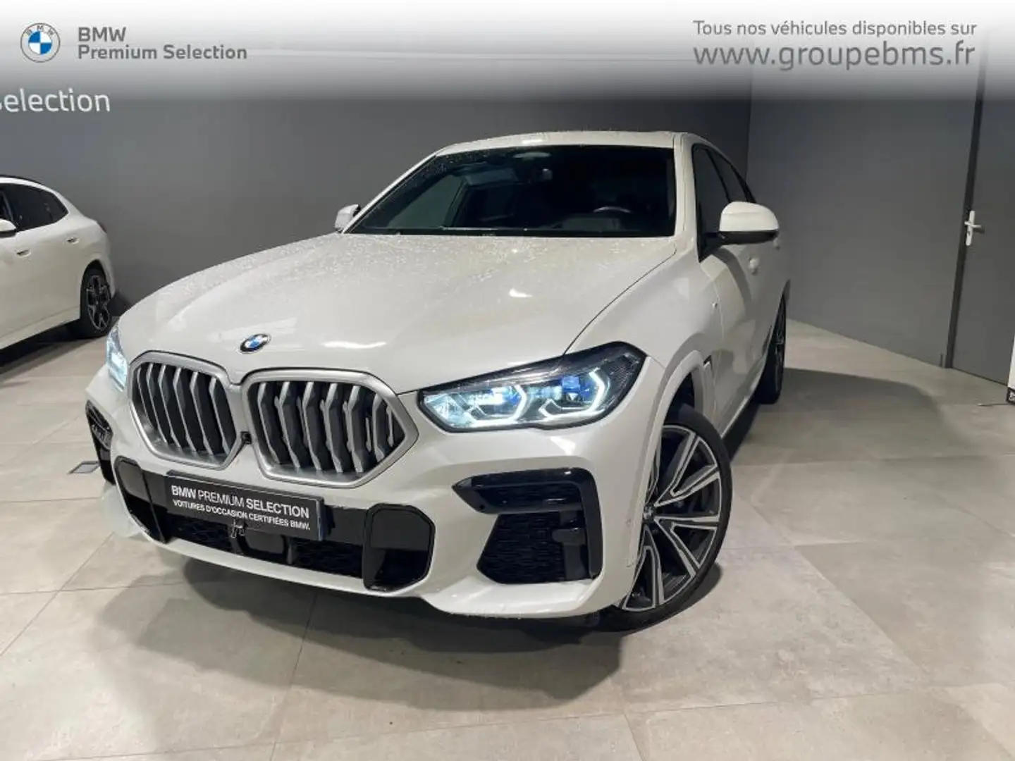 BMW X6 xDrive 40dA 340ch M Sport Weiß - 1