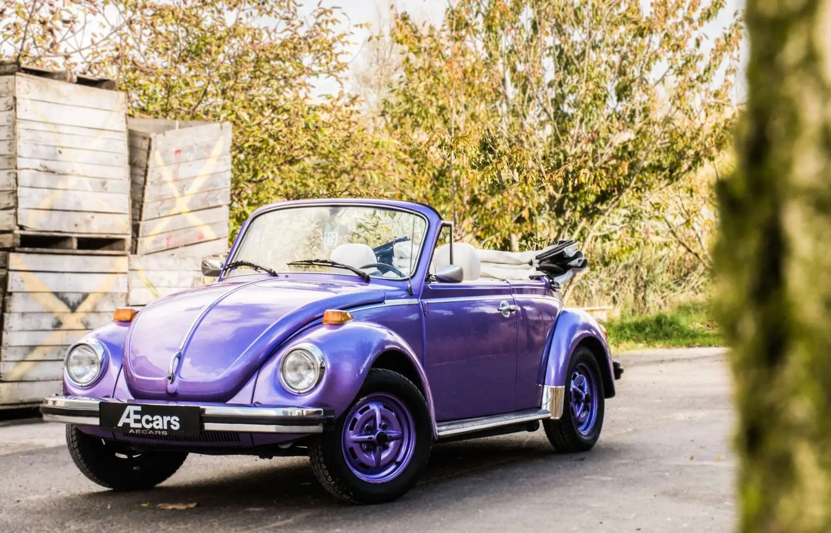 Volkswagen Käfer 1303 S *** MILKA / MANUAL / CABRIO / RADIO *** Mauve - 1