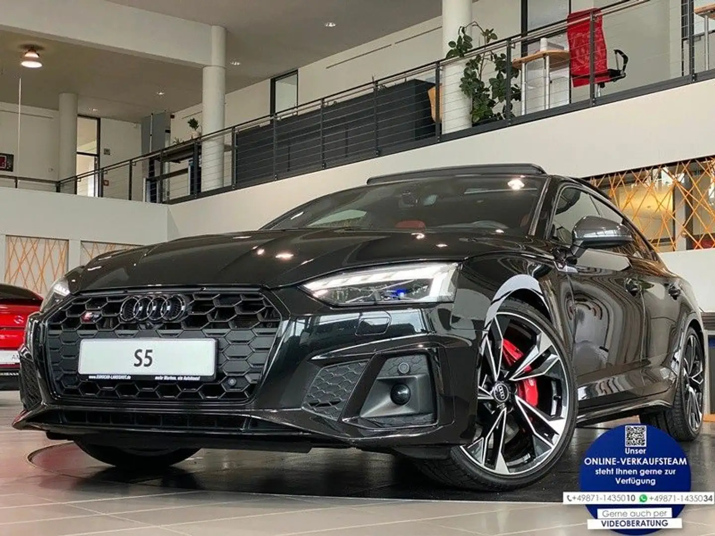 Audi S5 3.0 TDI Laser S-Sitz Carbon TopV B&O AHK ACC Schwarz - 1