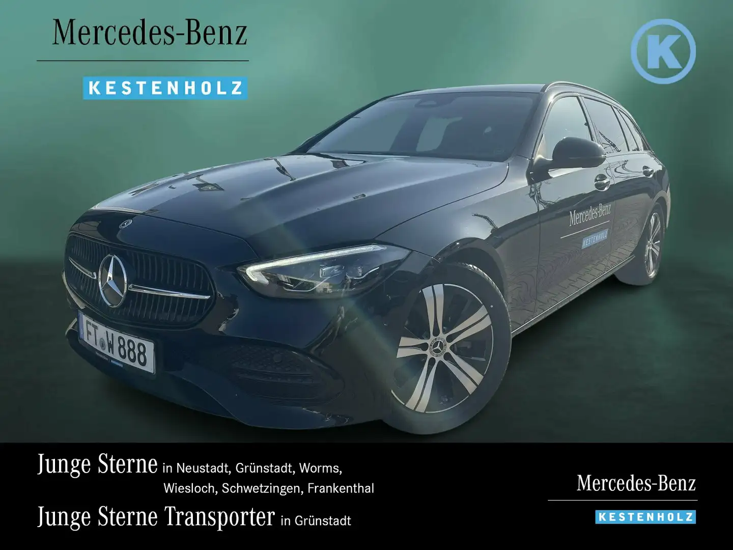 Mercedes-Benz C 180 C 180 T AVANTGARDE+NIGHT+KAM+EASYP+AMBI+TWA+SHZ Schwarz - 1