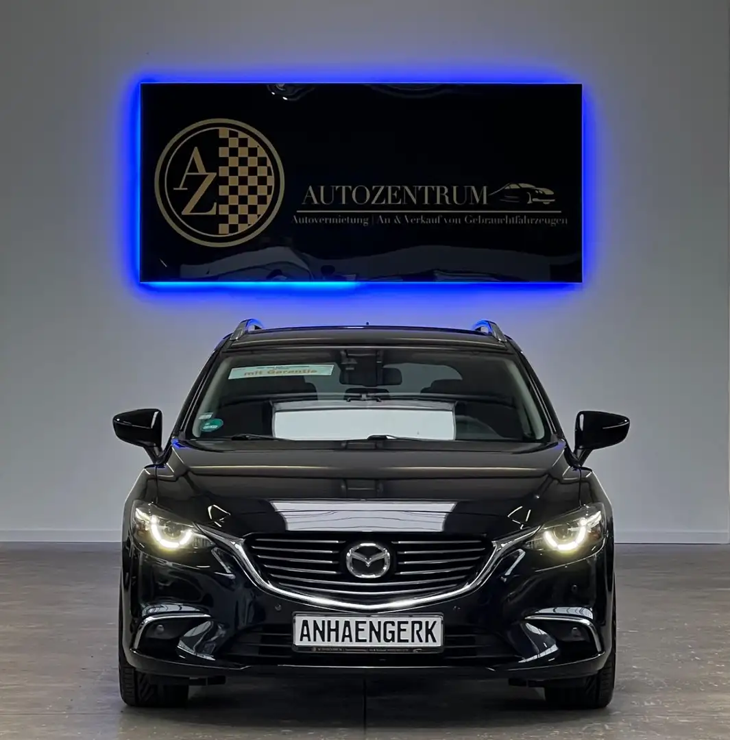 Mazda 6 Kombi Exclusive-Line*GARANTIE*NAVI*SPORT*2HAND Zwart - 2