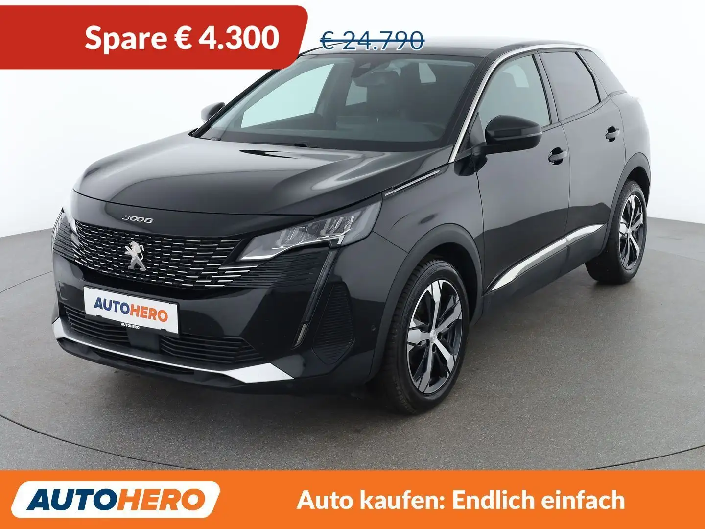 Peugeot 3008 1.5 Blue-HDi Allure Schwarz - 1