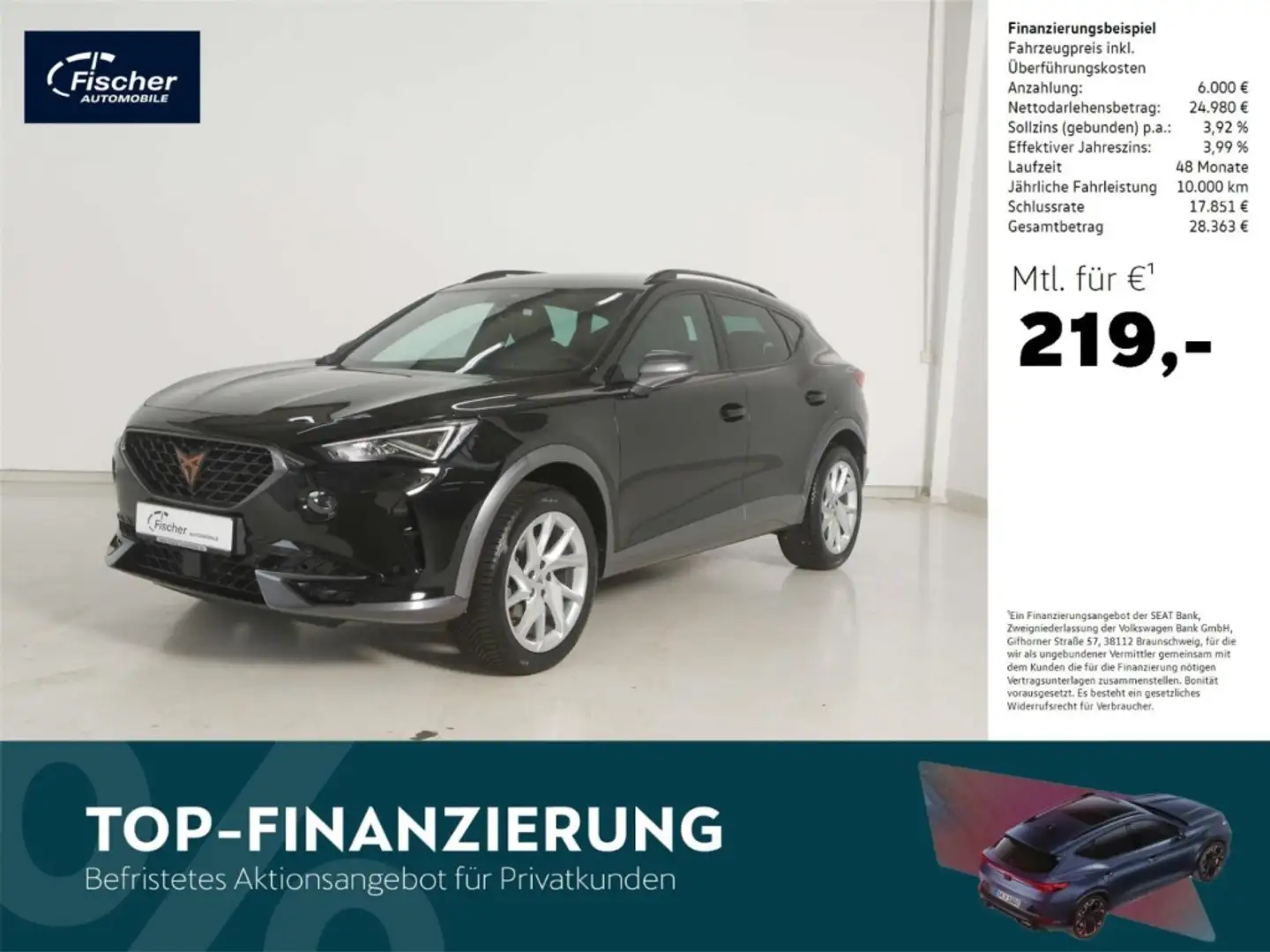 CUPRA Formentor 2.0 TSI 4Drive DSG NAV/LED/Virt./RFK Fekete - 1