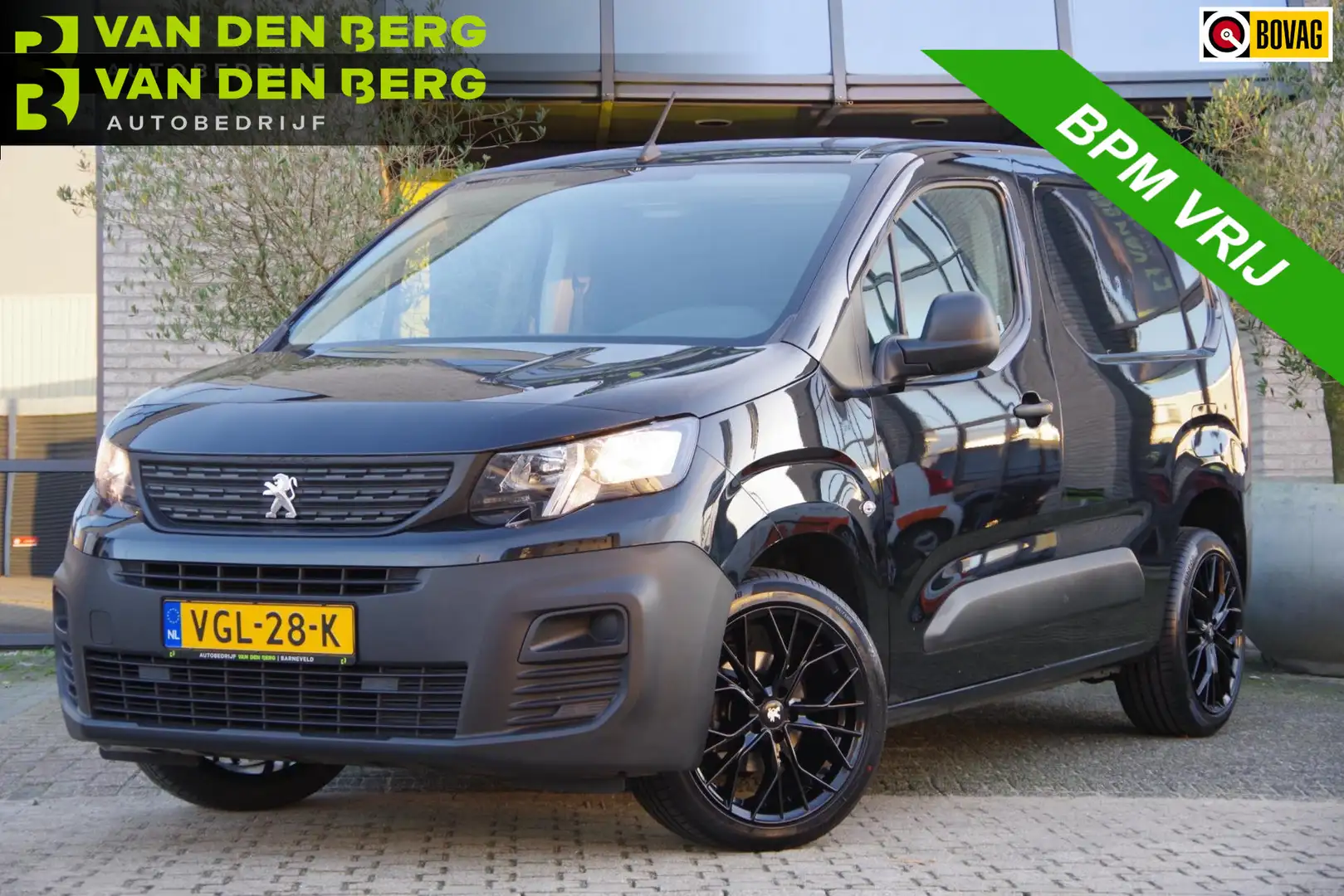 Peugeot Partner 1.5 BlueHDI Pro AIRCO, CRUISE, ZEER NETTE AUTO! NL Czarny - 1