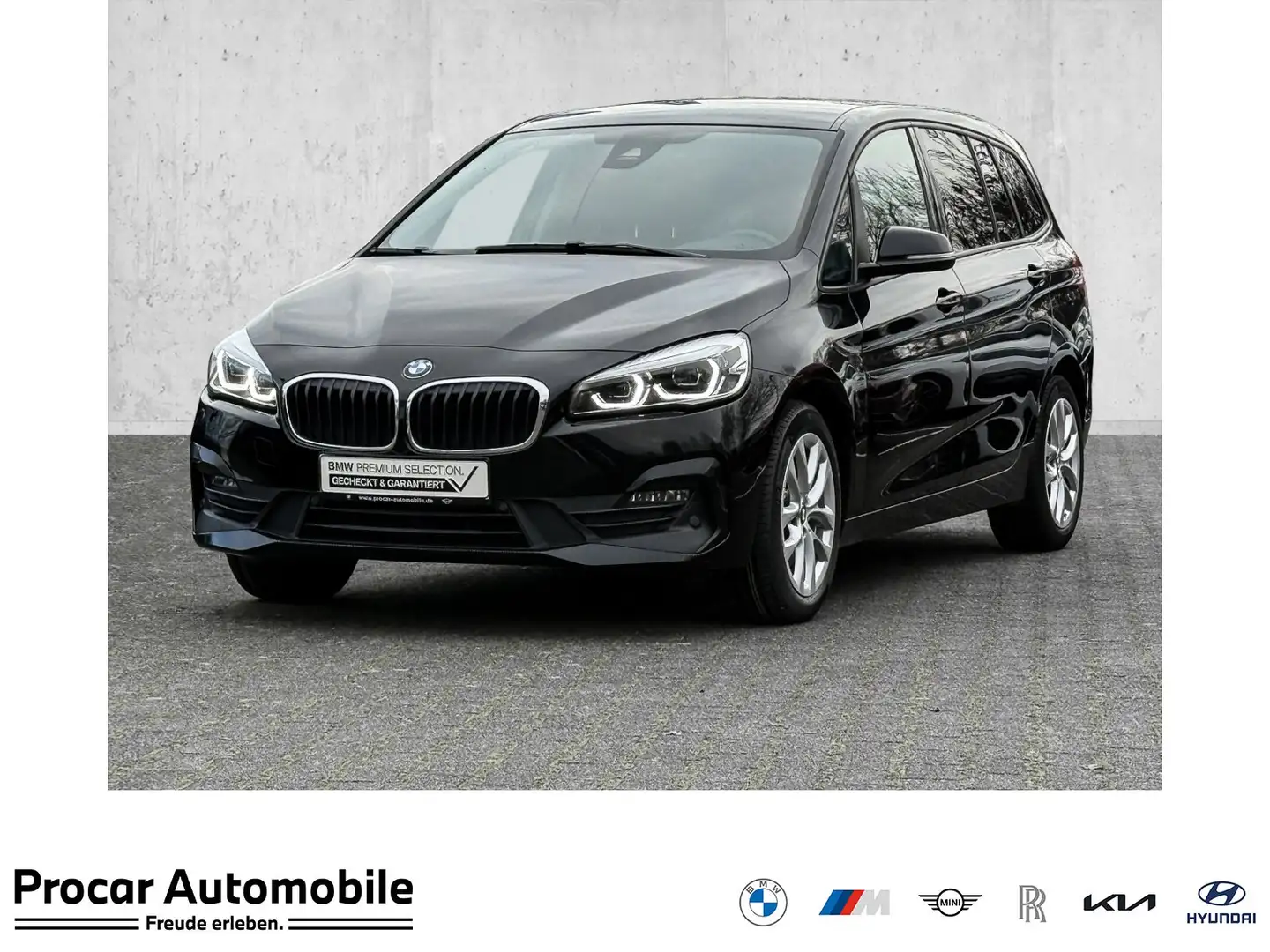 BMW 218 d NAVI+LED+PDC+TEMPOMAT+KLIMA+ALU+LORDOSE Schwarz - 1