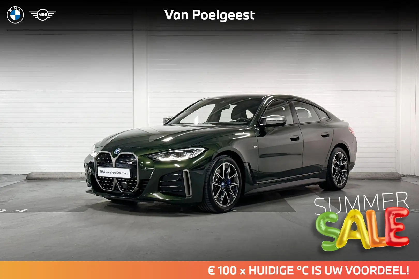 BMW i4 M50 84 kWh | Summer Sale 100 Groen - 1