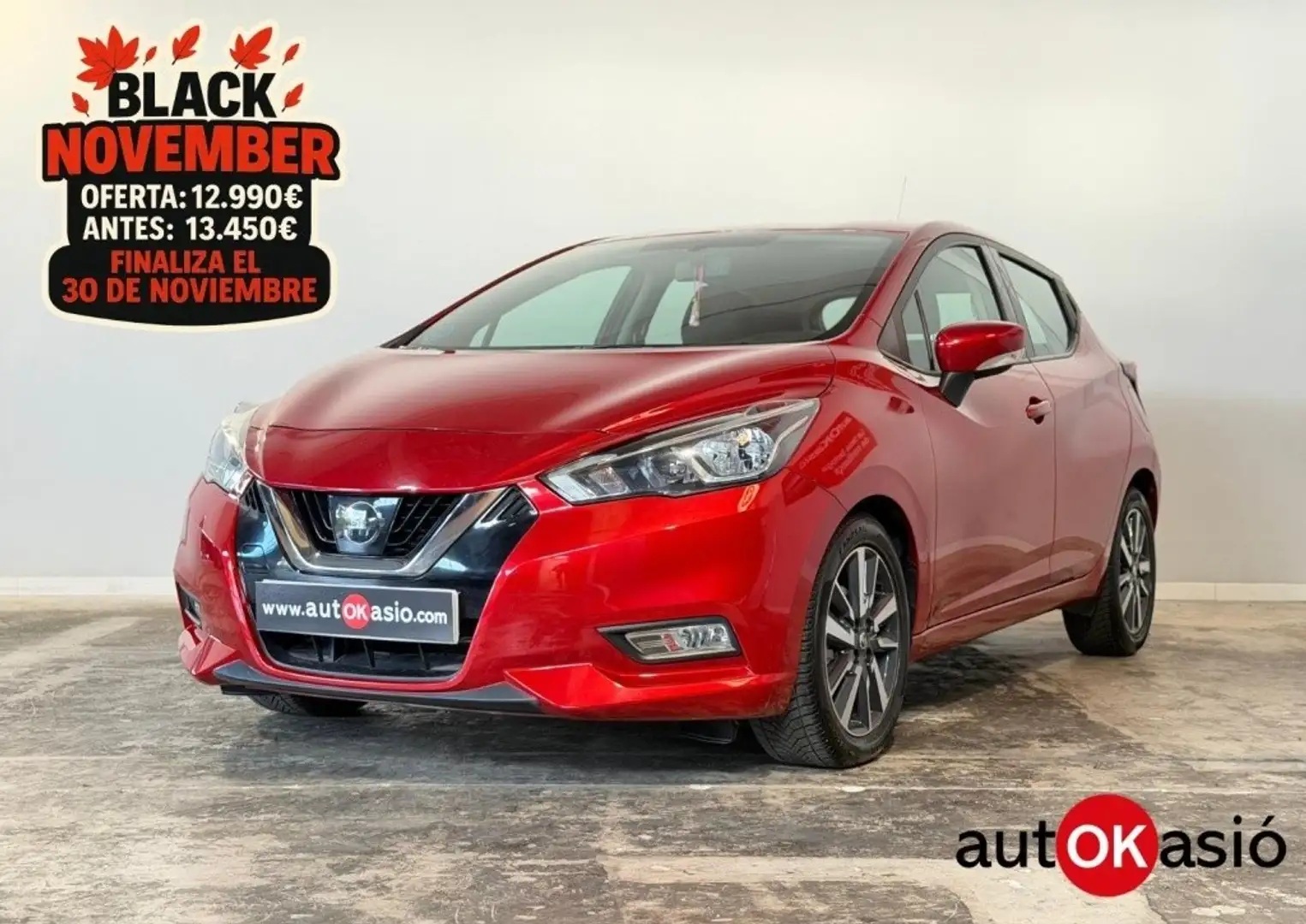 Nissan Micra IG-T Tekna 100 Rojo - 1