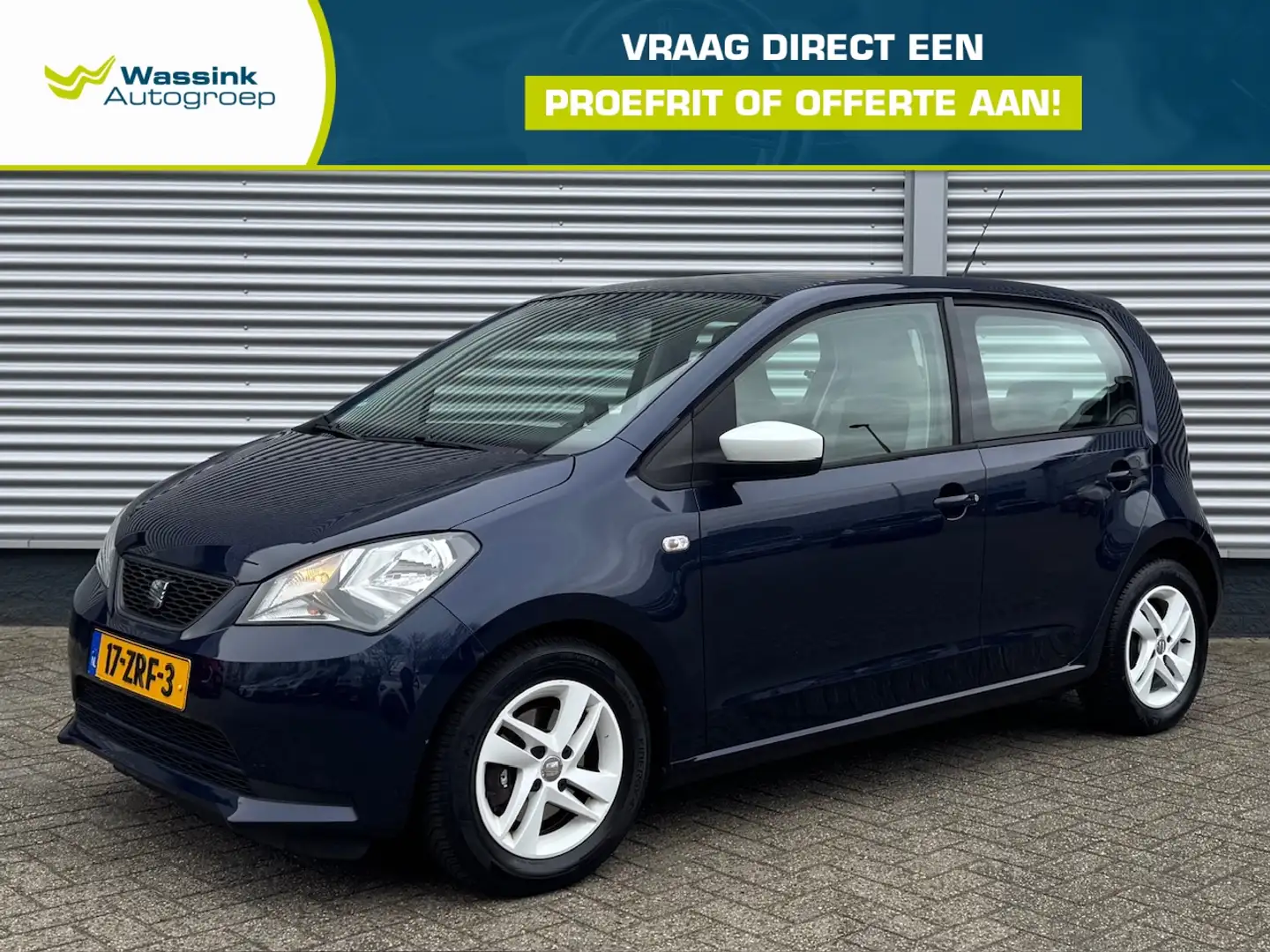 SEAT Mii 1.0 60pk 5D +Mii | Airco | Lichtmetalen Velgen | N Bleu - 1
