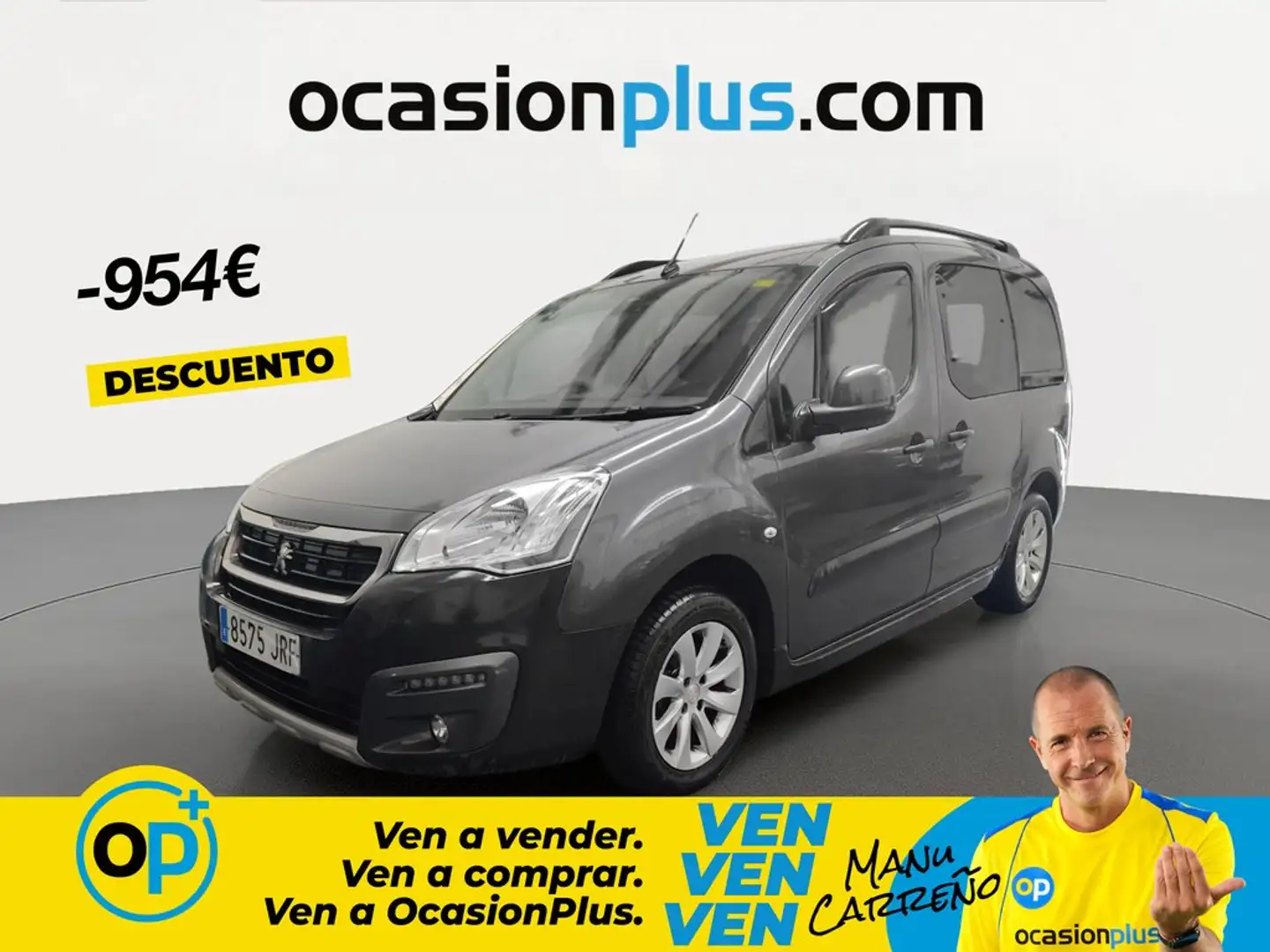 Peugeot Partner Tepee 1.6BlueHDI Outdoor 120 Gris - 1