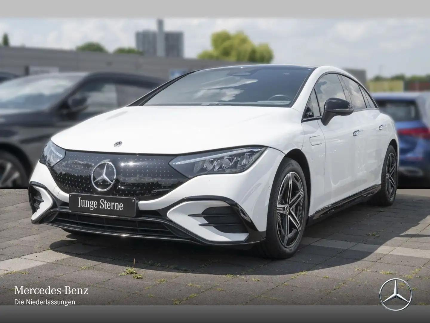 Mercedes-Benz EQE 350 AMG WideScreen Pano Burmester Distr. HUD Blanco - 2