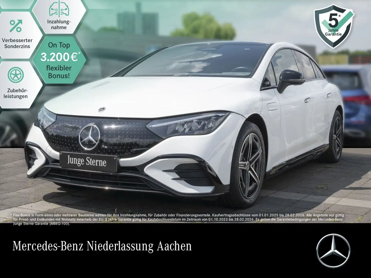 Mercedes-Benz EQE 350 AMG WideScreen Pano Burmester Distr. HUD Blanco - 1