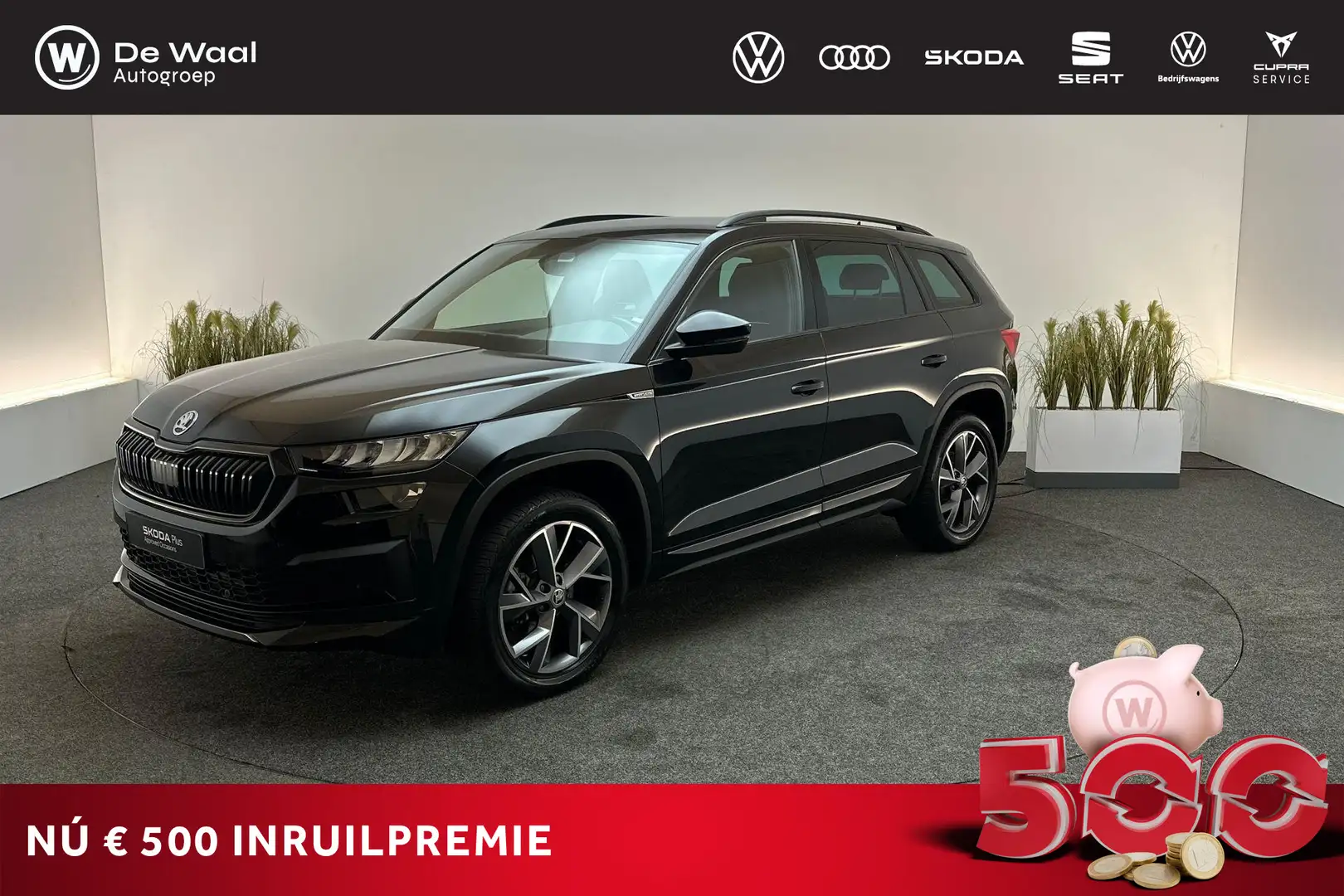Skoda Kodiaq 1.5 TSI 150pk DSG Sportline Business | Trekhaak Zw Zwart - 1