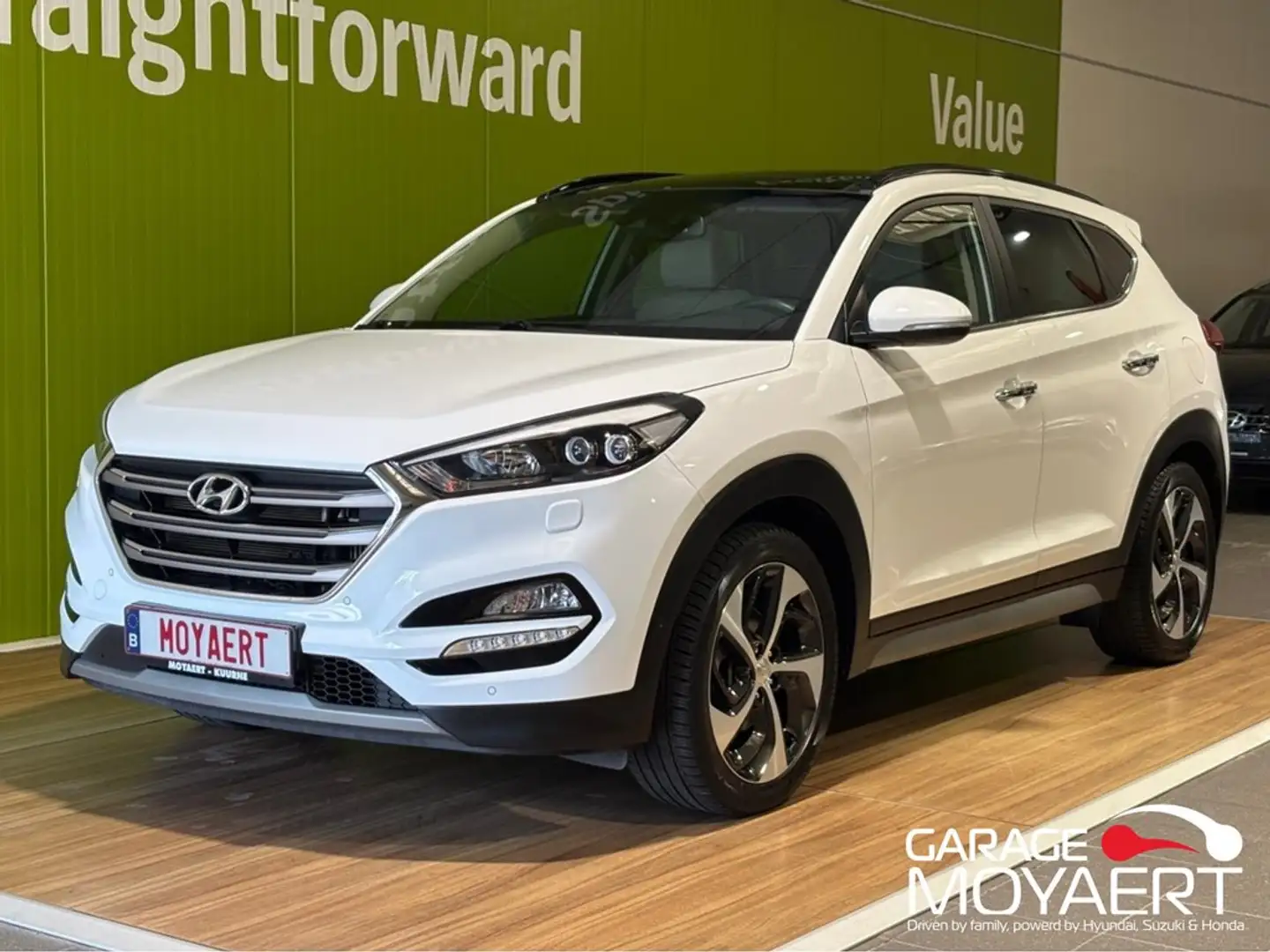 Hyundai TUCSON 1,7 CRDi Executive |leder|aut airco|navi|camera|al Wit - 1