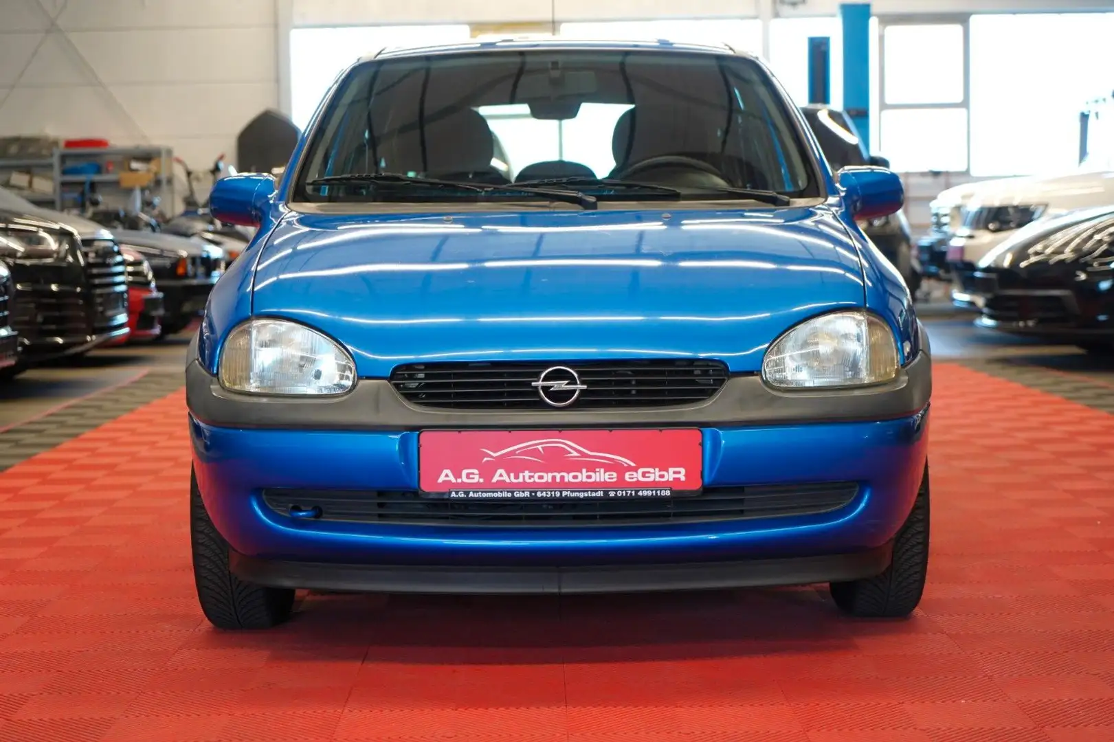 Opel Corsa 1.0 12V Edition 2000 1.HAND*Unfallfrei*AC Bleu - 2